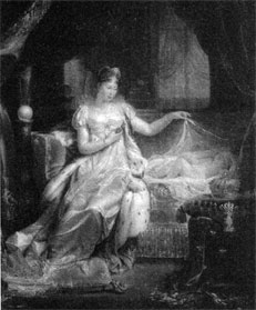 Napoleon's second wife, the empress Marie-Louise and their son, the king of Rome